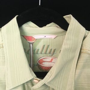 Green Casual Long Sleeve Shirt 43681